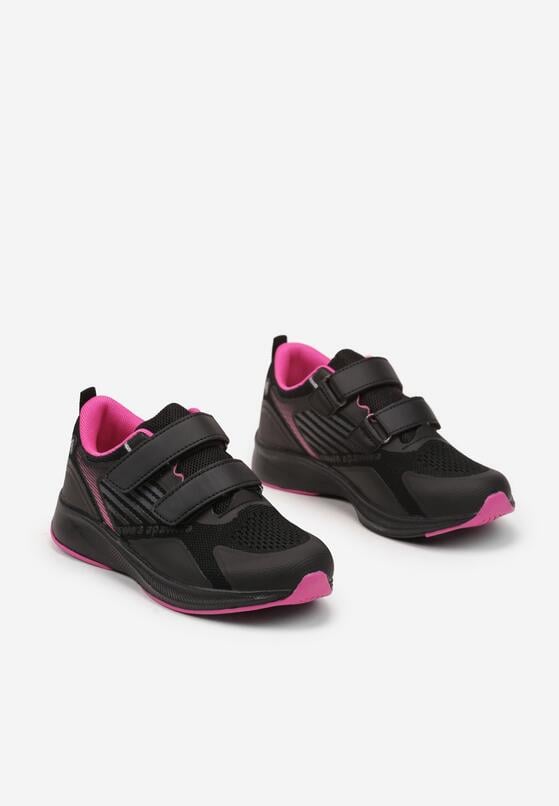 Pantofi sport Negru cu fucsia 2