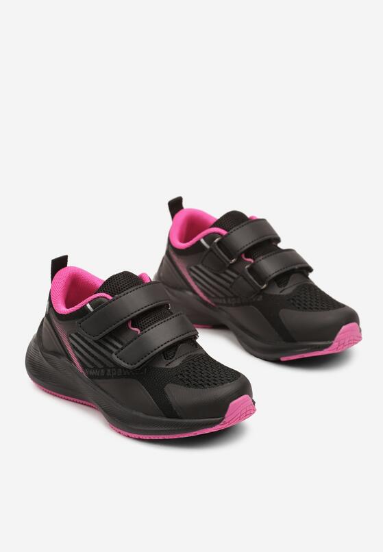 Pantofi sport Negru cu fucsia 2