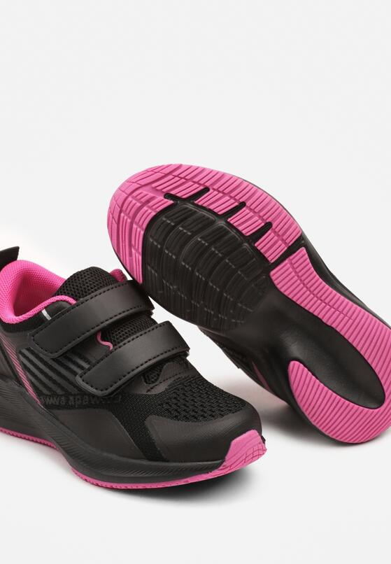 Pantofi sport Negru cu fucsia 3