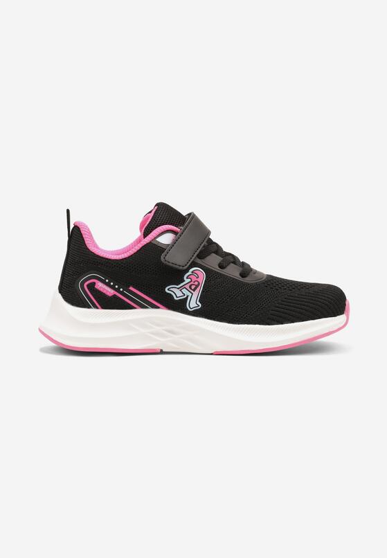 Pantofi sport Negru cu fucsia 1