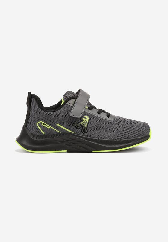 Pantofi sport Gri cu verde 1