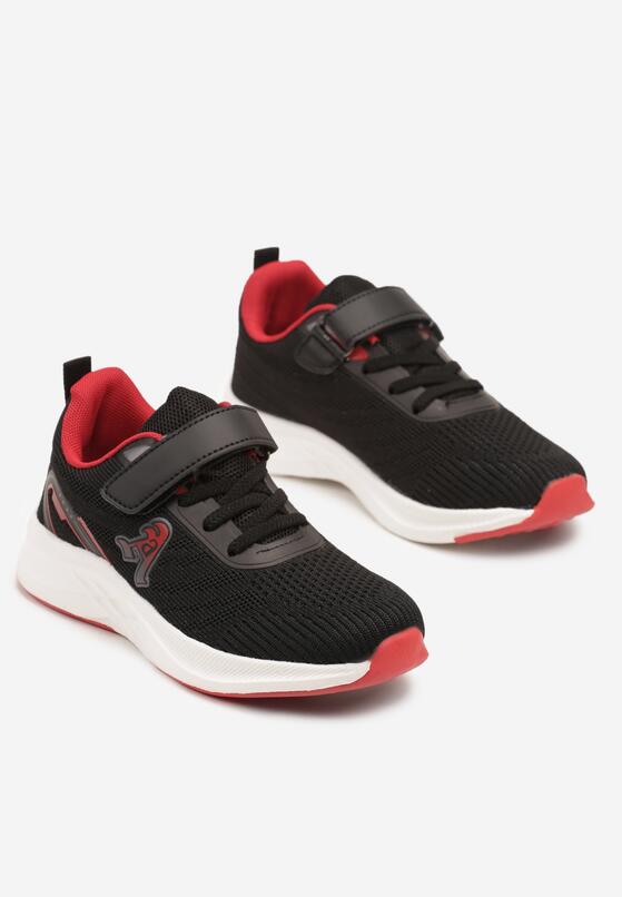 Pantofi sport Negru cu roșu 2