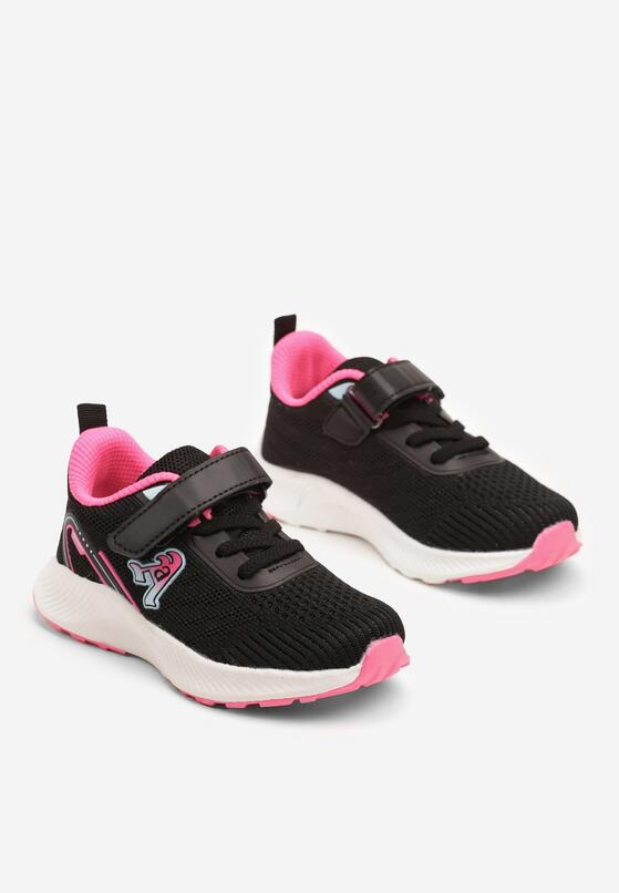 Pantofi sport Negru cu fucsia 2