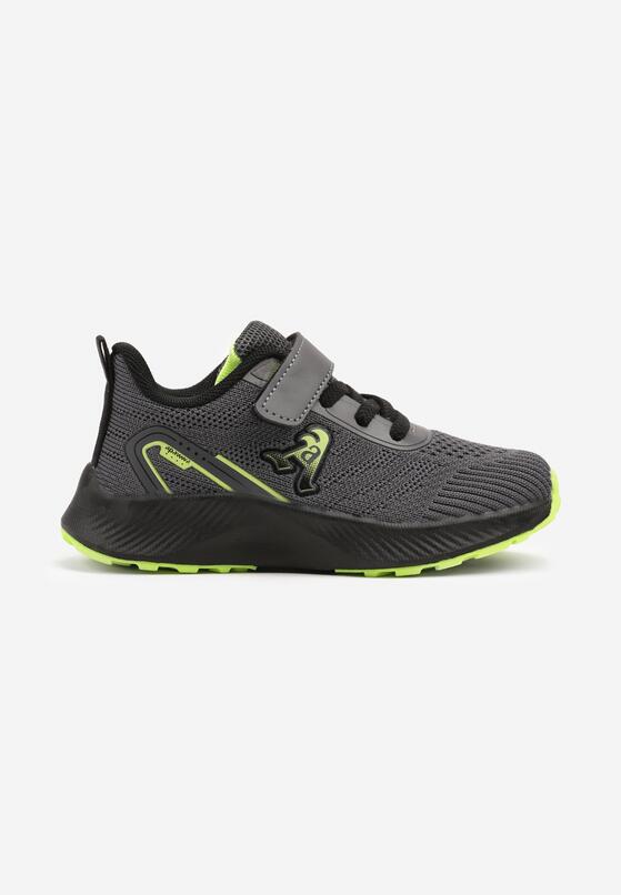Pantofi sport Gri cu verde 1