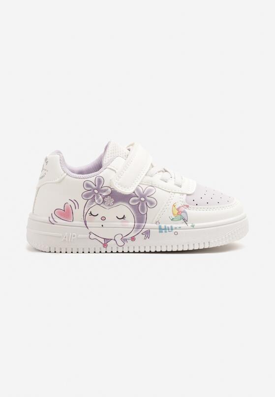 Pantofi sport Alb cu mov 1