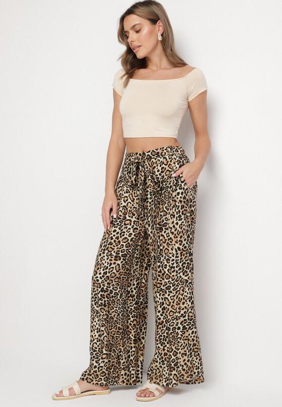 Pantaloni Imprimeu leopard 4
