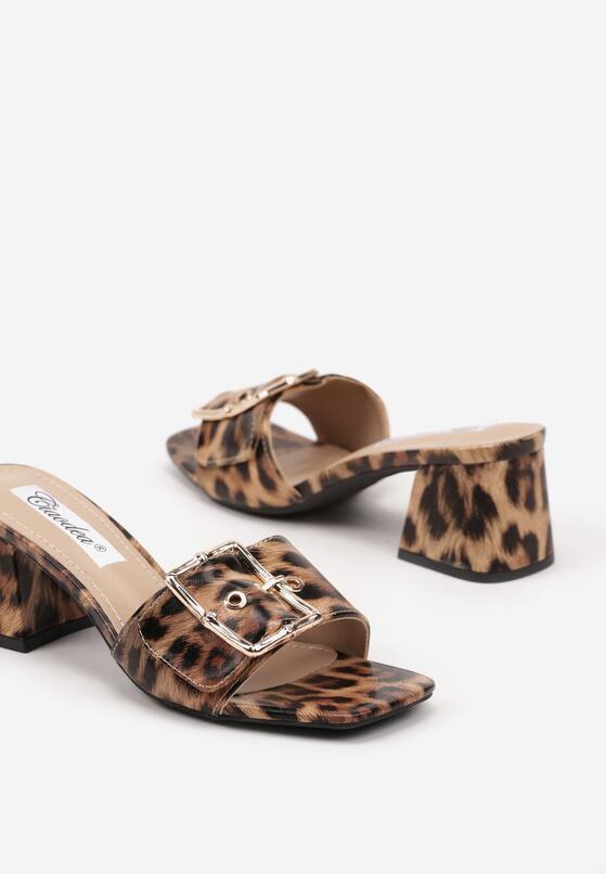 Papuci Imprimeu leopard 6