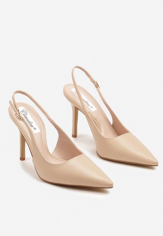 Pantofi stiletto Bej 5