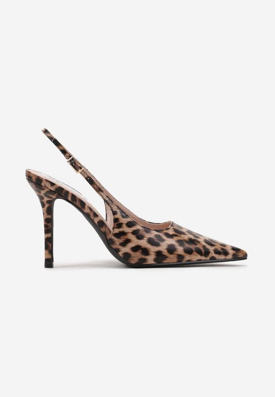 Pantofi stiletto Imprimeu leopard 4