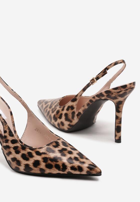Pantofi stiletto Imprimeu leopard 6