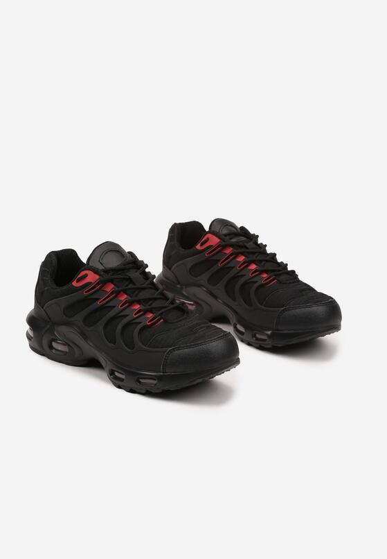 Pantofi sport Negru cu roșu 2
