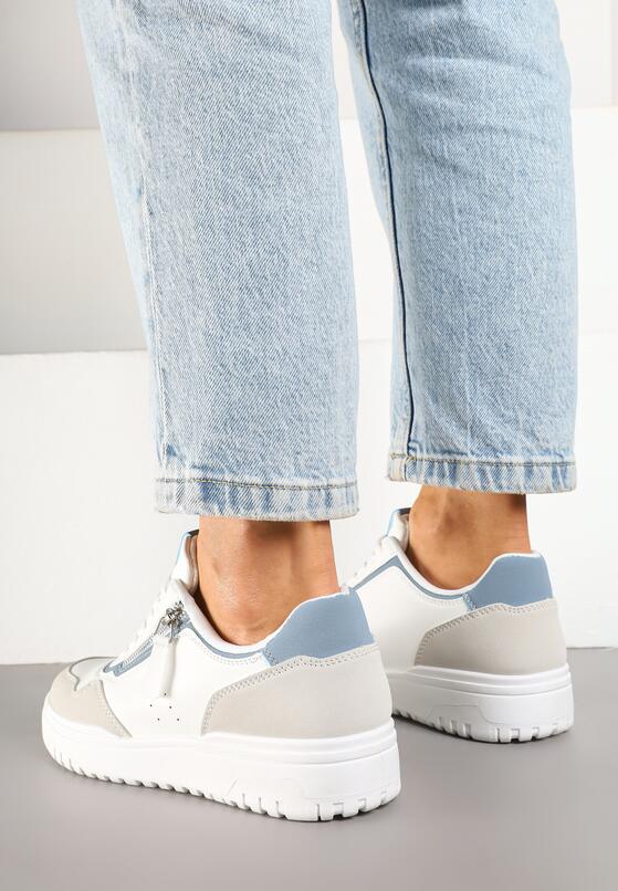 Sneakers Alb cu albastru 3