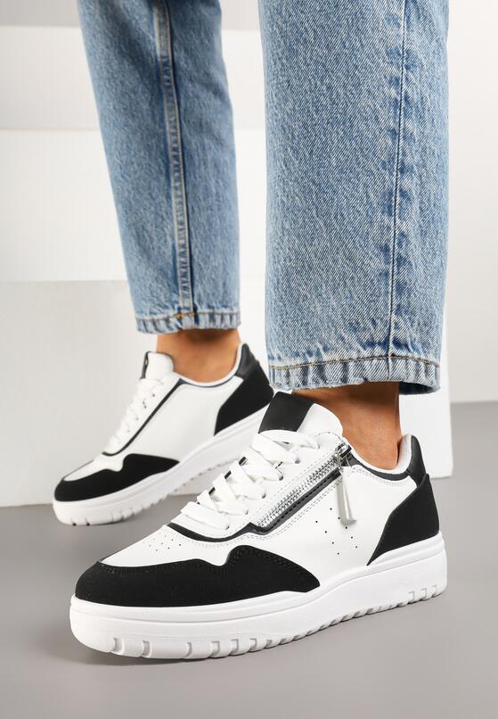 Sneakers Alb cu negru 2