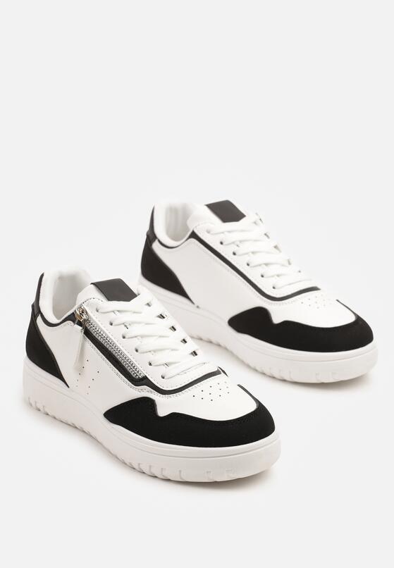 Sneakers Alb cu negru 5