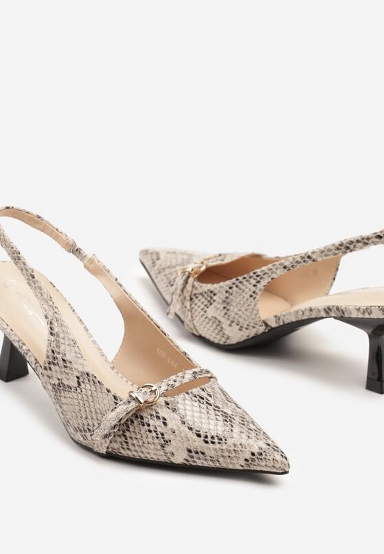Sandale Print piele de șarpe 6