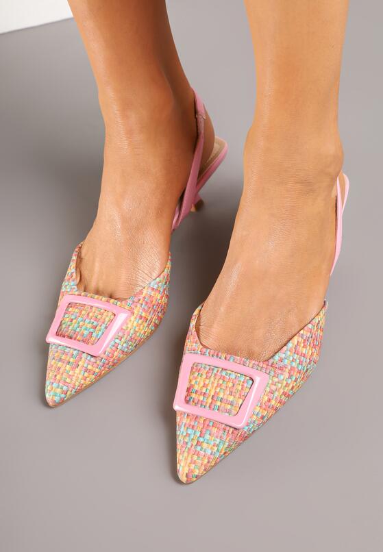 Pantofi cu toc Roz 3