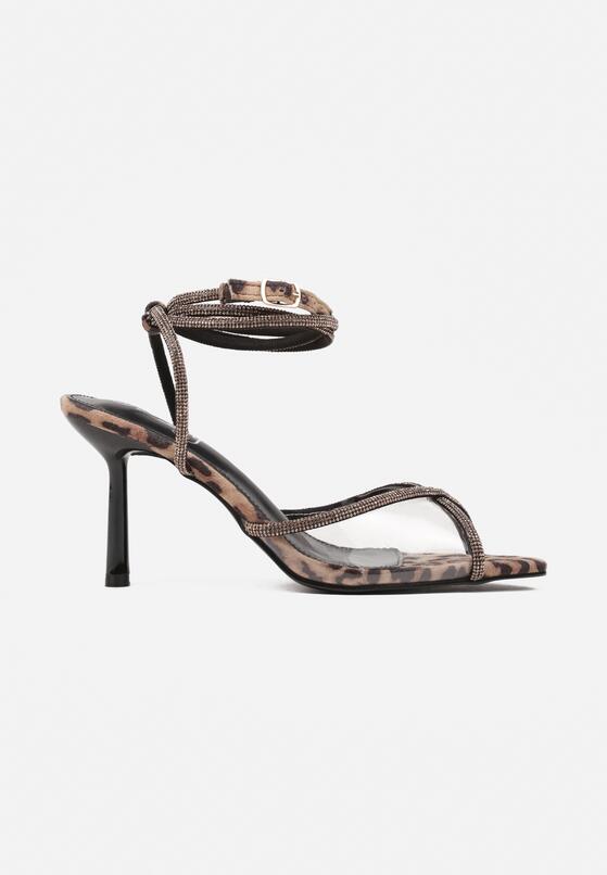 Pantofi stiletto Imprimeu leopard 4
