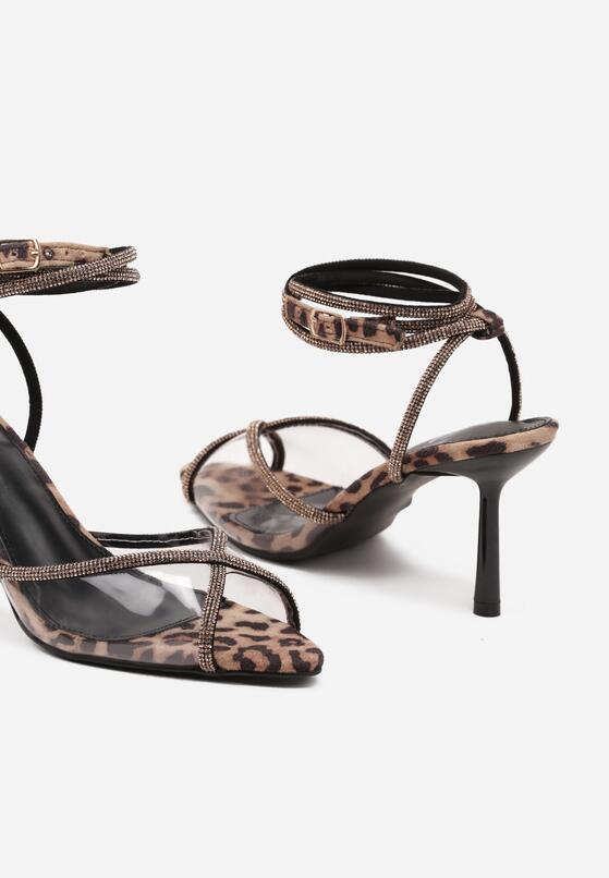 Pantofi stiletto Imprimeu leopard 6