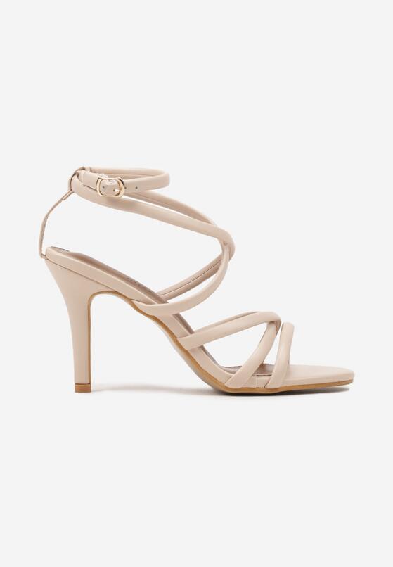 Pantofi stiletto Bej 4