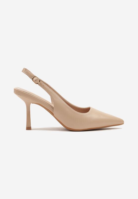 Pantofi stiletto Bej închis 4