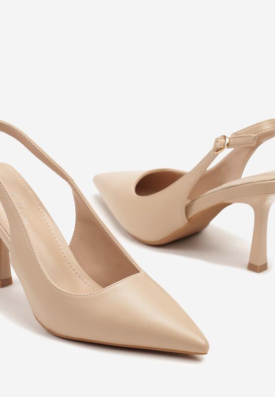 Pantofi stiletto Bej închis 6