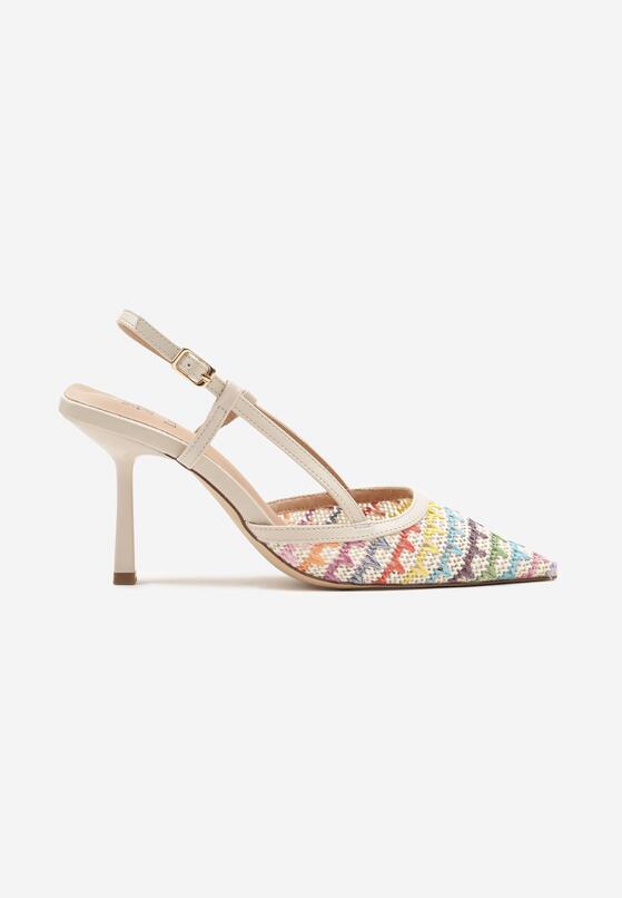 Pantofi stiletto Bej 4