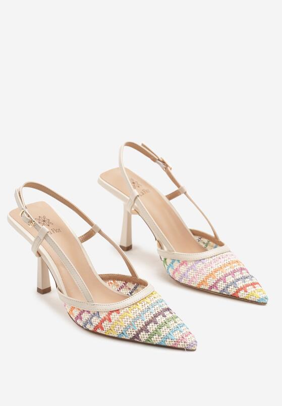 Pantofi stiletto Bej 5