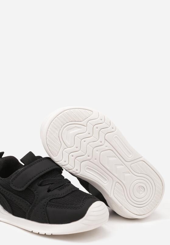 Czarne Buty Sportowe Sneakersy z Zapięciem na Rzep Elisona 3