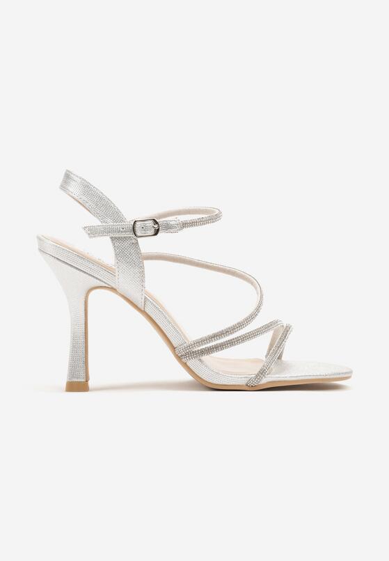 Pantofi stiletto Argintii 4