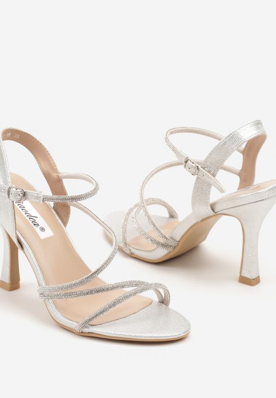 Pantofi stiletto Argintii 6