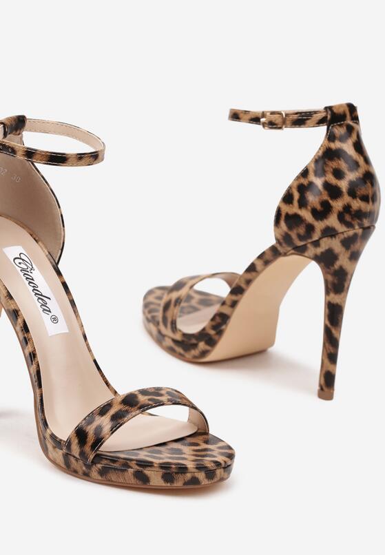 Pantofi stiletto Imprimeu leopard 6