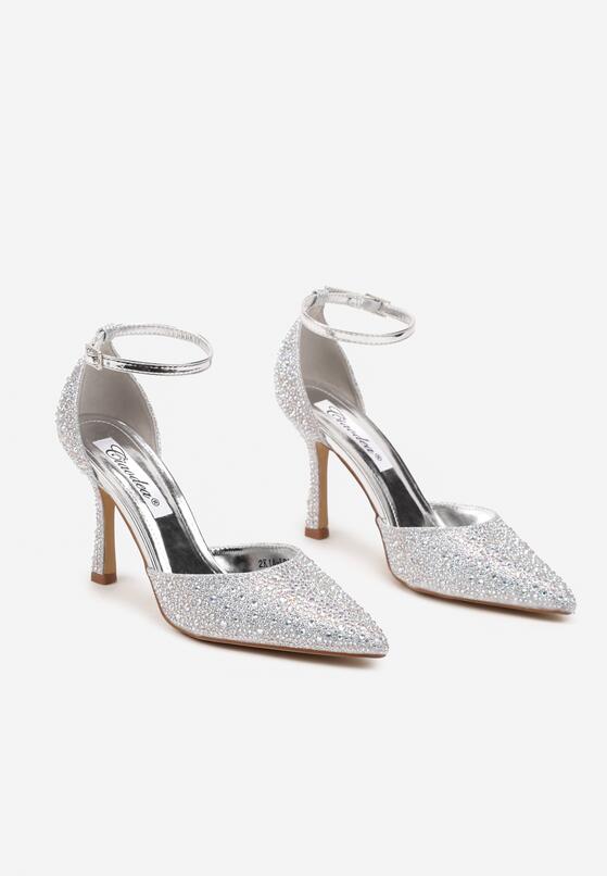 Pantofi stiletto Argintii 5