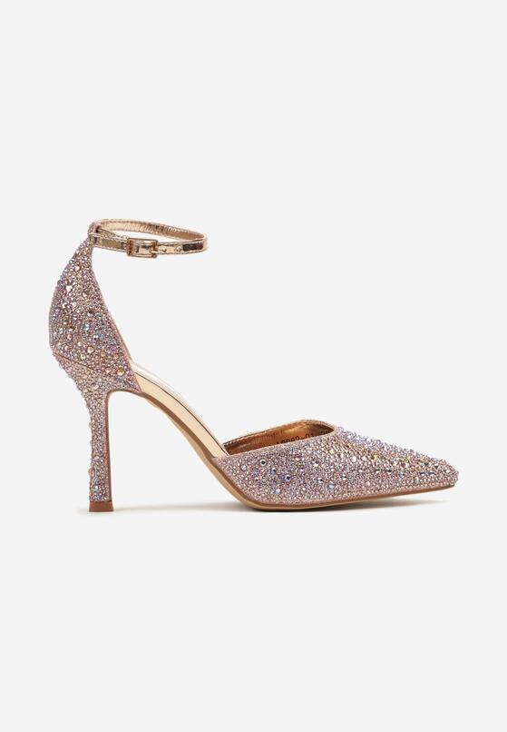 Pantofi stiletto Culoarea șampaniei 4