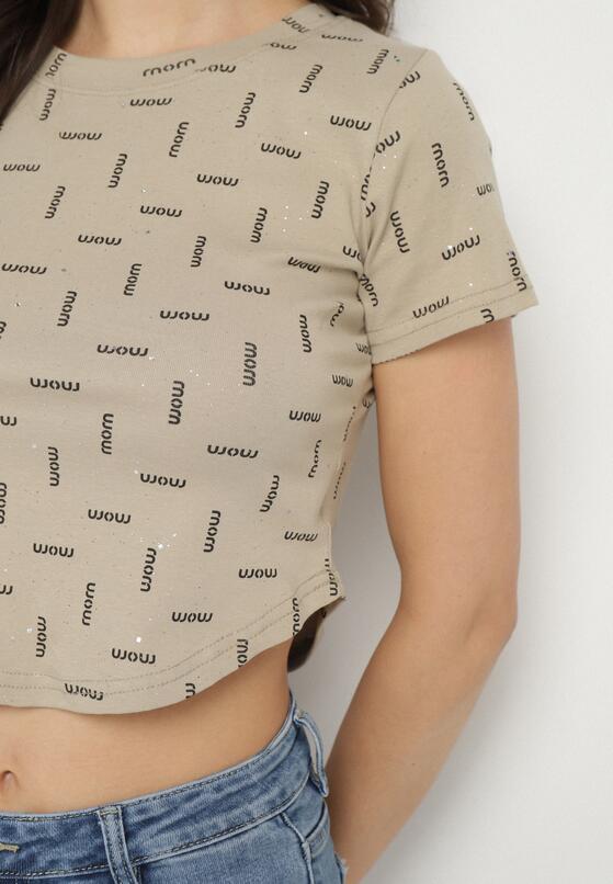 T-shirt Bej închis 5