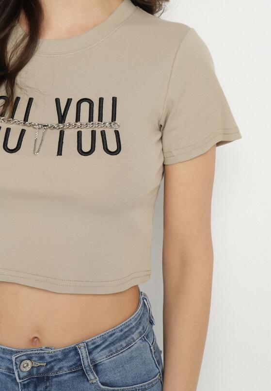 T-shirt Bej închis 5