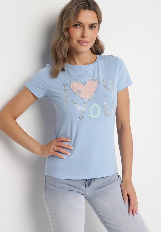 T-shirt Albastru deschis 1