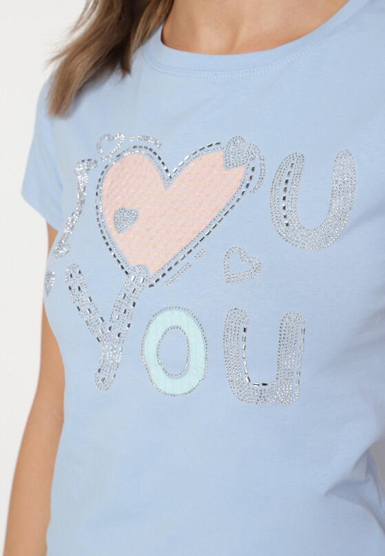 T-shirt Albastru deschis 5