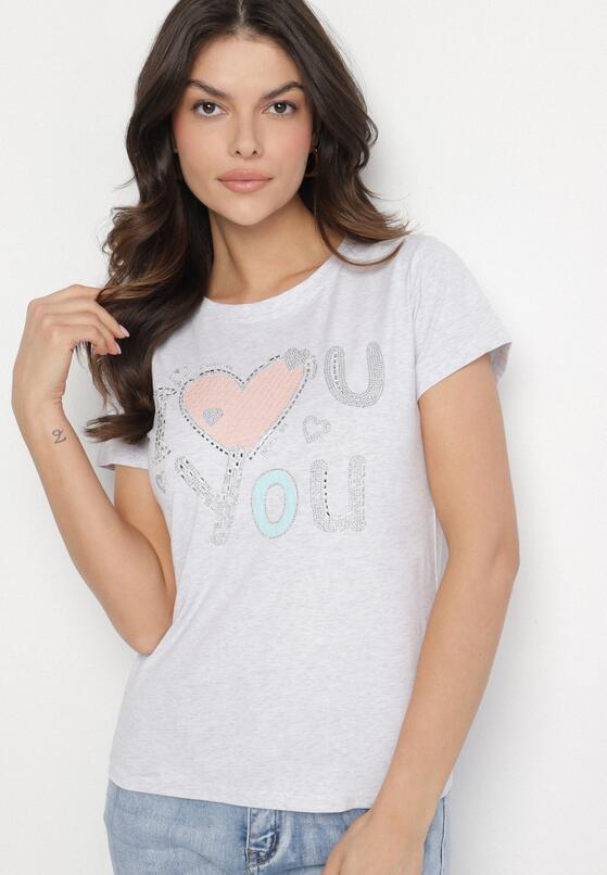 T-shirt Gri deschis 4