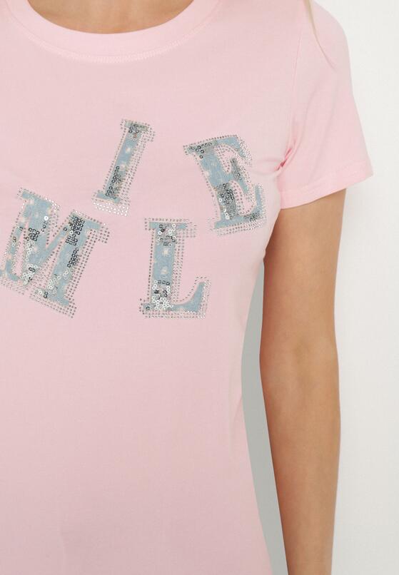 T-shirt Roz deschis 5