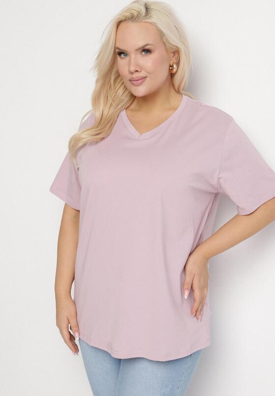 T-shirt Mov deschis 4