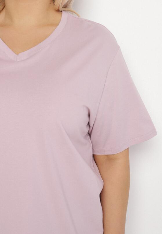 T-shirt Mov deschis 5