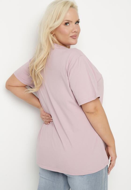 T-shirt Mov deschis 3