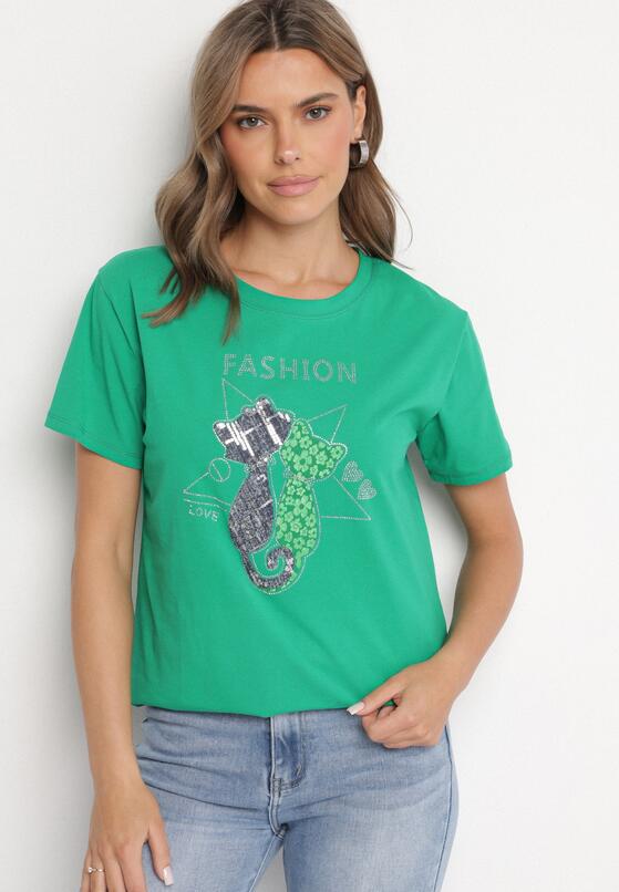 T-shirt Verde închis 1