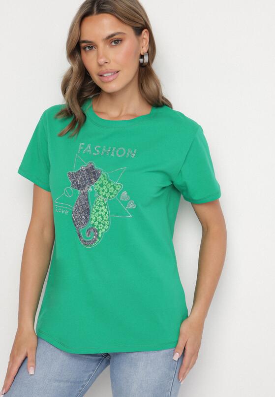 T-shirt Verde închis 2