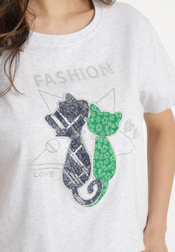 T-shirt Gri deschis 5