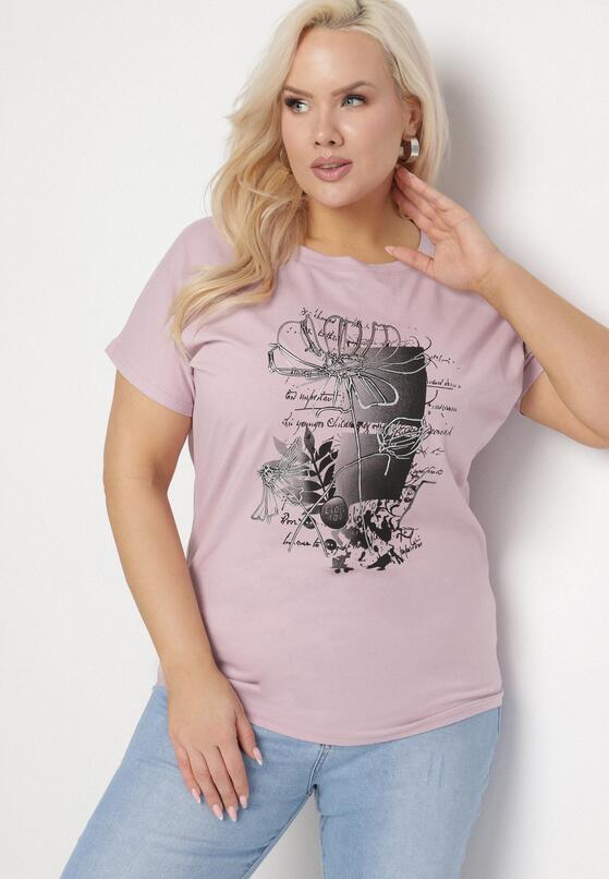 T-shirt Mov deschis 4