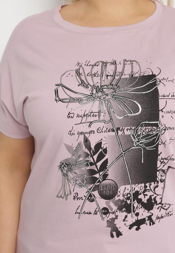 T-shirt Mov deschis 5
