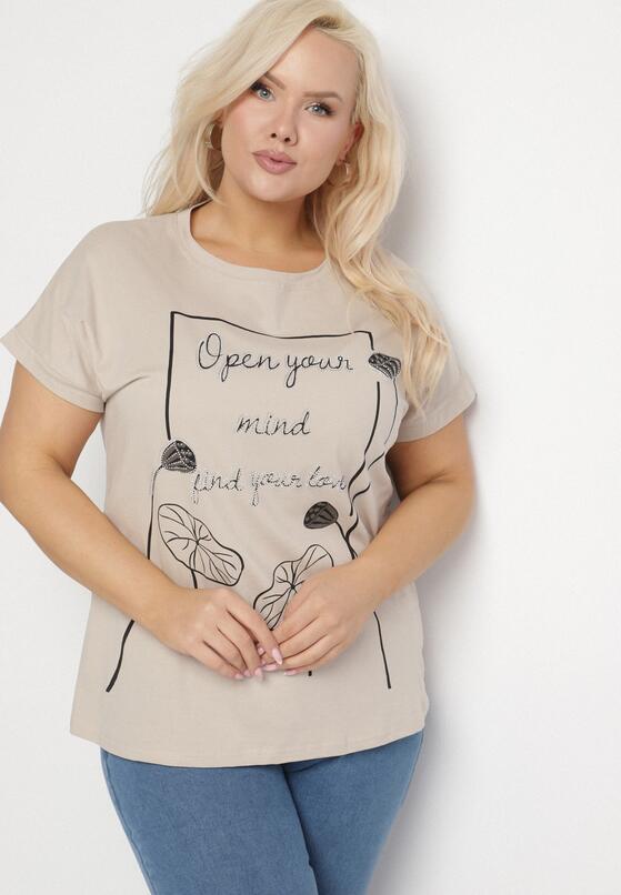 T-shirt Bej închis 2
