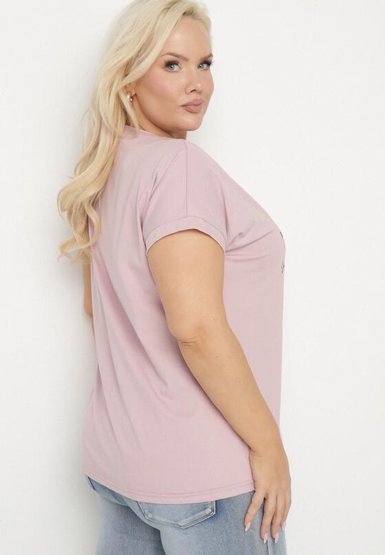 T-shirt Mov deschis 3