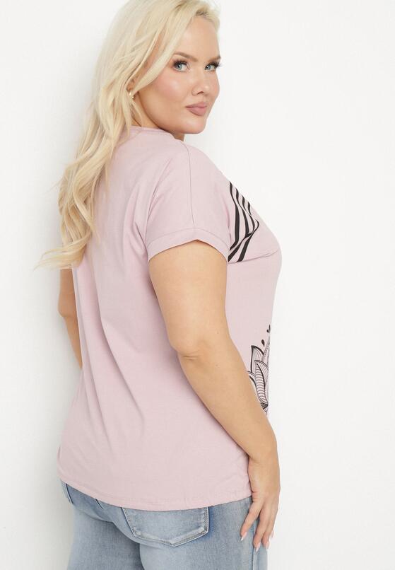 T-shirt Mov deschis 3